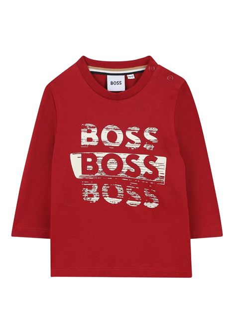 T-shirt con stampa HUGO BOSS KIDS | J5246396D